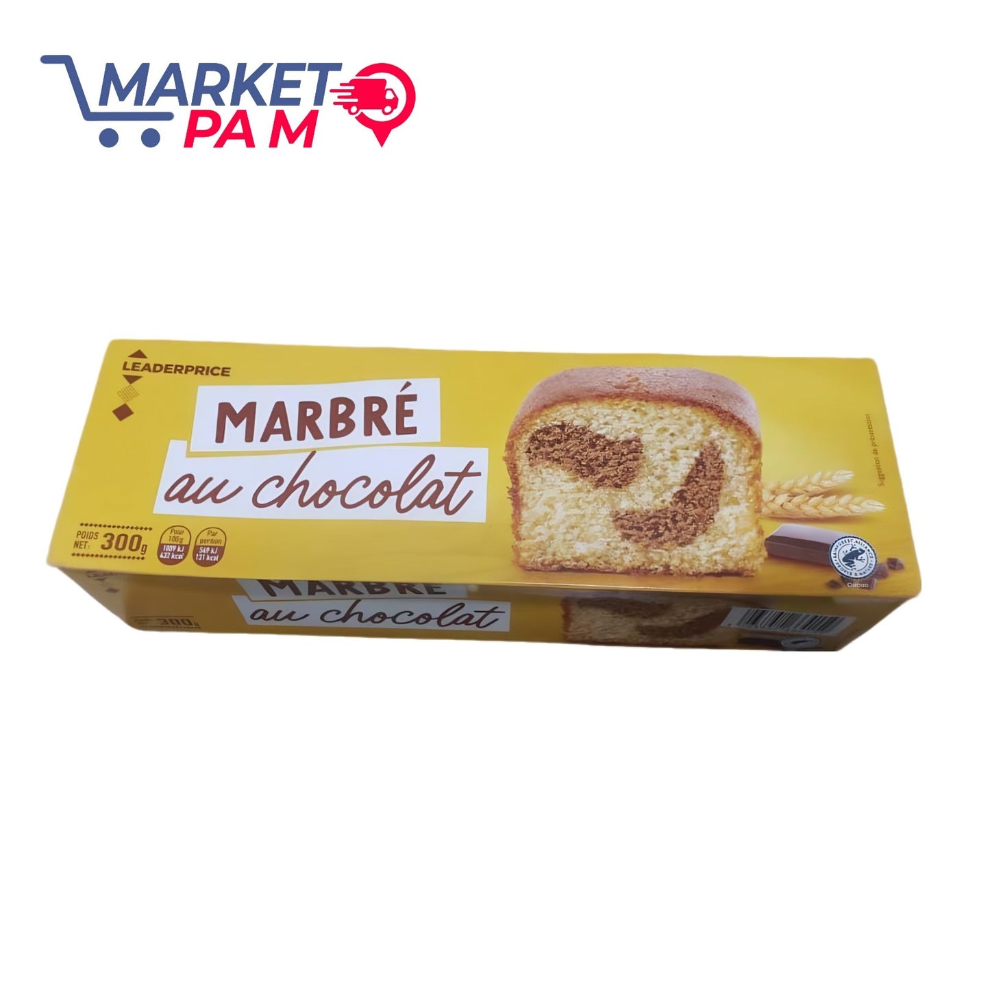 MARBRÉ AU CHOCOLAT , POID NET 300 g