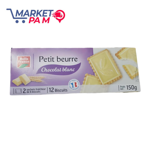 PETIT BEURRE , 2 SACHETS FRAICHEUR DE 6 BISCUITS (12 BISCUITS) , POIDS NET: 150 g