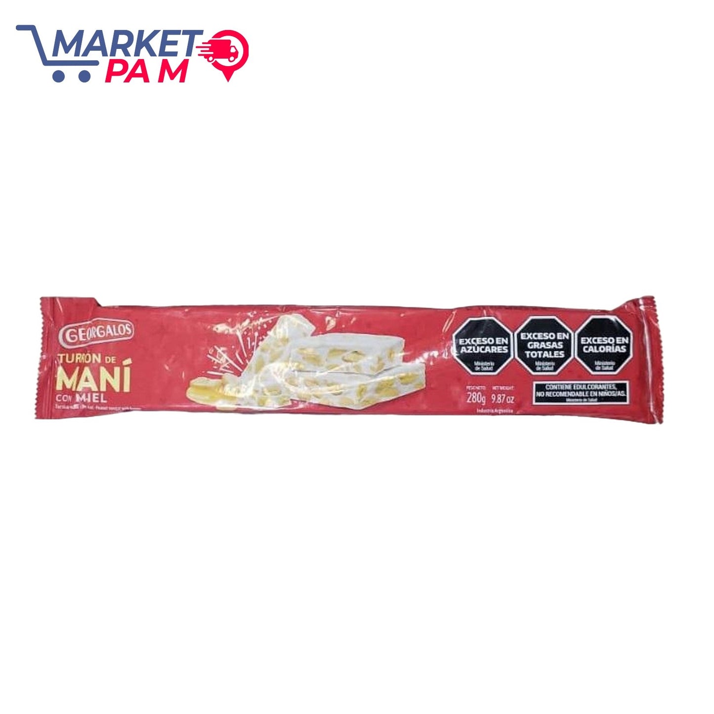 TURRON DE MANI CON MIEL , 280g / 9.87 oZ