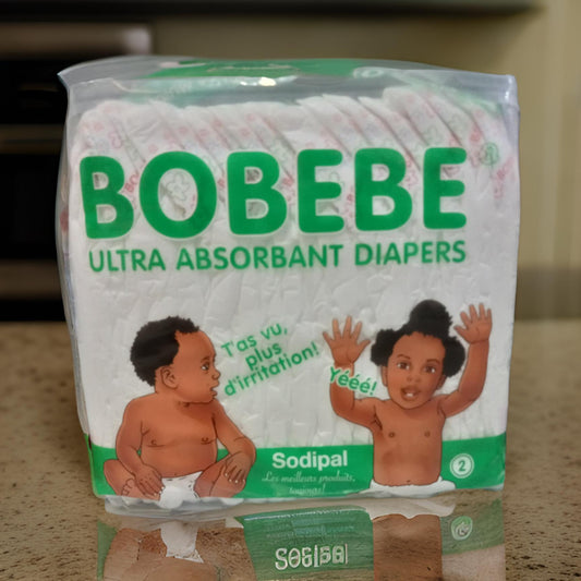 BOBEBE, ULTRA ABSORBANT DIAPERS, 20 UNISEX DIAPERS