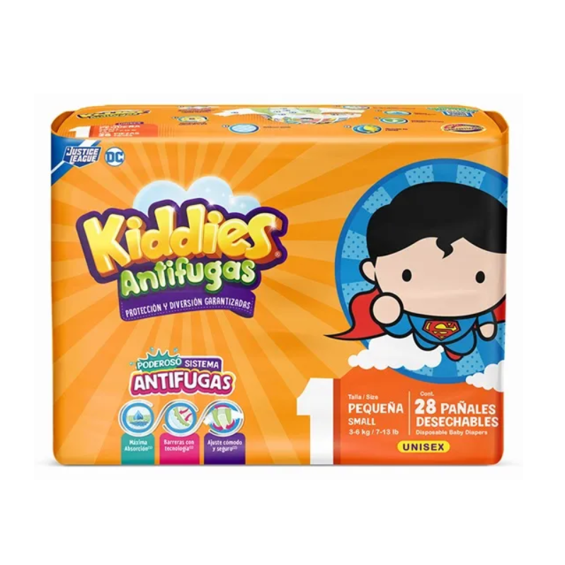 KIDDIES ANTIFUGAS , PAÑALES DESECHABLES UNISEX