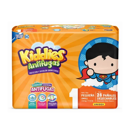 KIDDIES ANTIFUGAS , PAÑALES DESECHABLES UNISEX