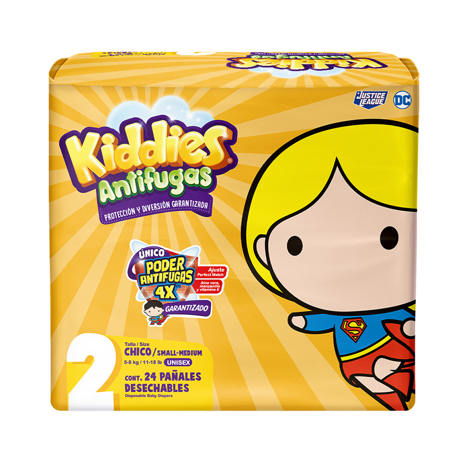 KIDDIES ANTIFUGAS , PAÑALES DESECHABLES UNISEX