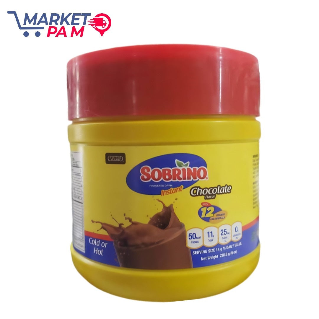 SOBRINO , INSTANT , CHOCOLATE FLAVOR NET WT 226.8 g