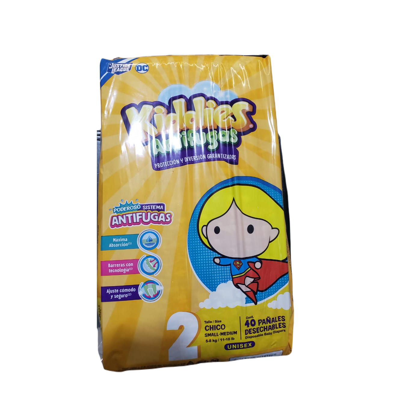 KIDDIES ANTIFUGAS , PAÑALES DESECHABLES UNISEX