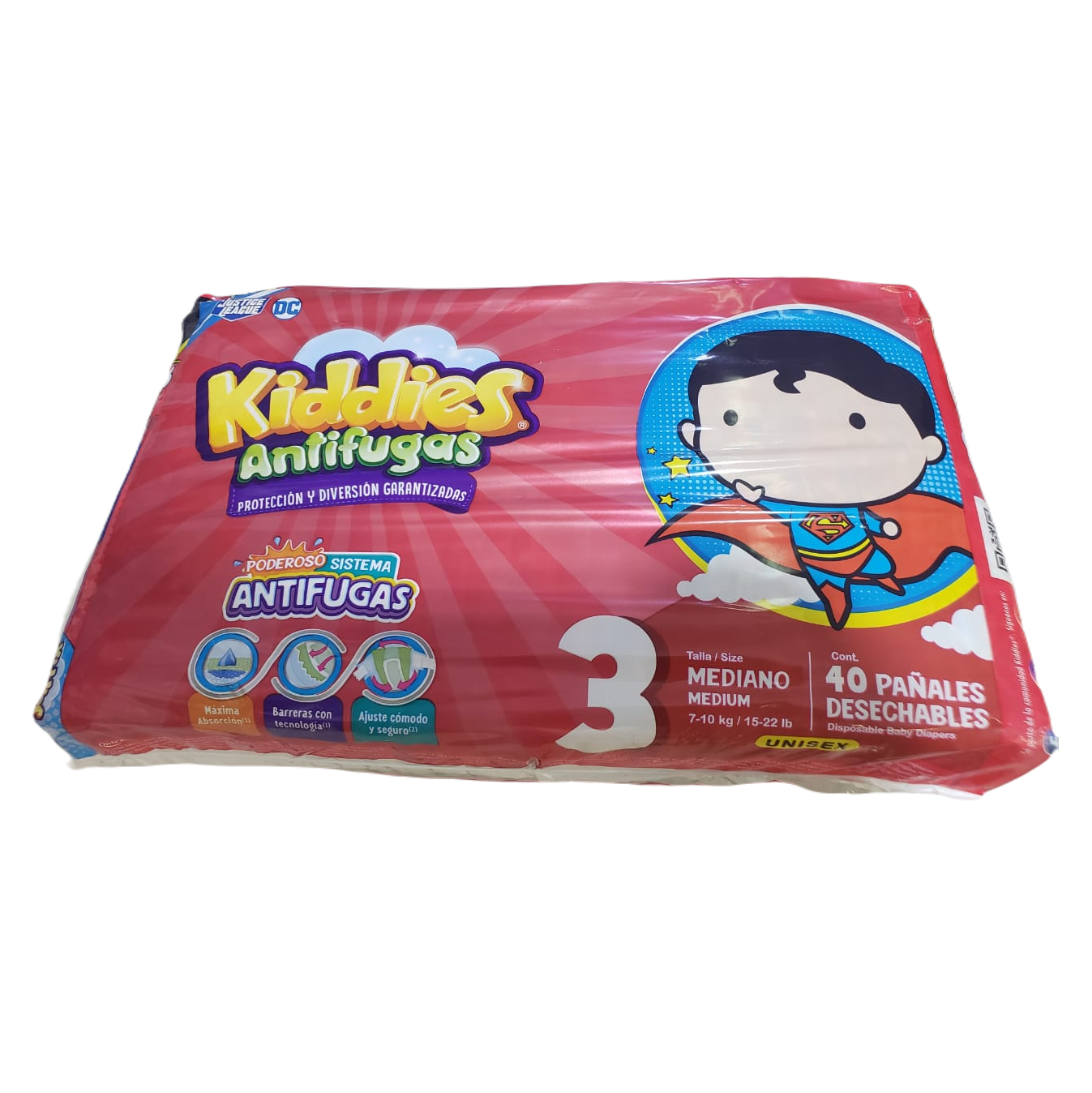 KIDDIES ANTIFUGAS , PAÑALES DESECHABLES UNISEX