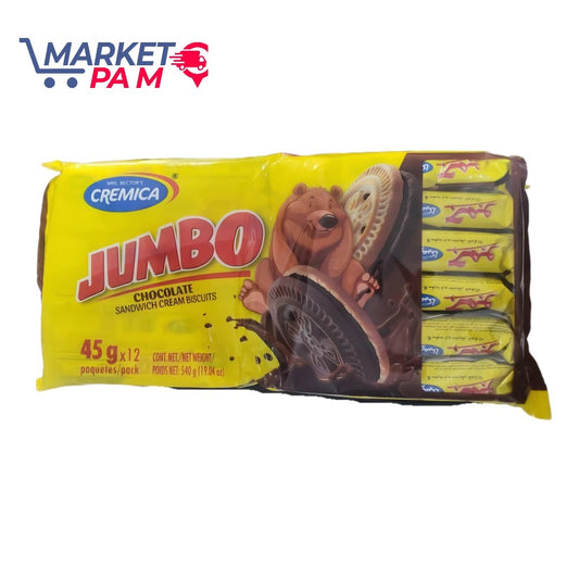 CREMICA, JUMBO , CHOCOLATE SANDWISH CREAM BISUITS