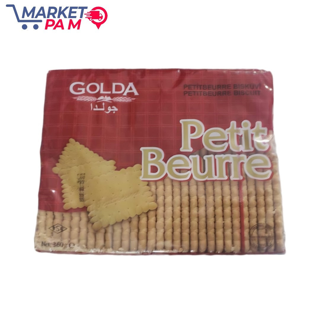 GOLDA Net: 360g C جولدا PETITBEURRE BISKUV PETITBEURRE BISCUIT Petit Beurre