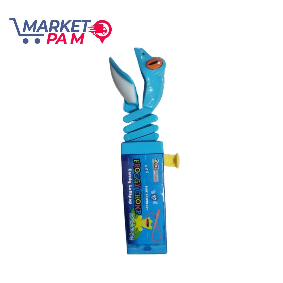 BLUE RASPBERRY FROGGY CHOMP Candy Lollipop. Net Wi-0.600z (179)