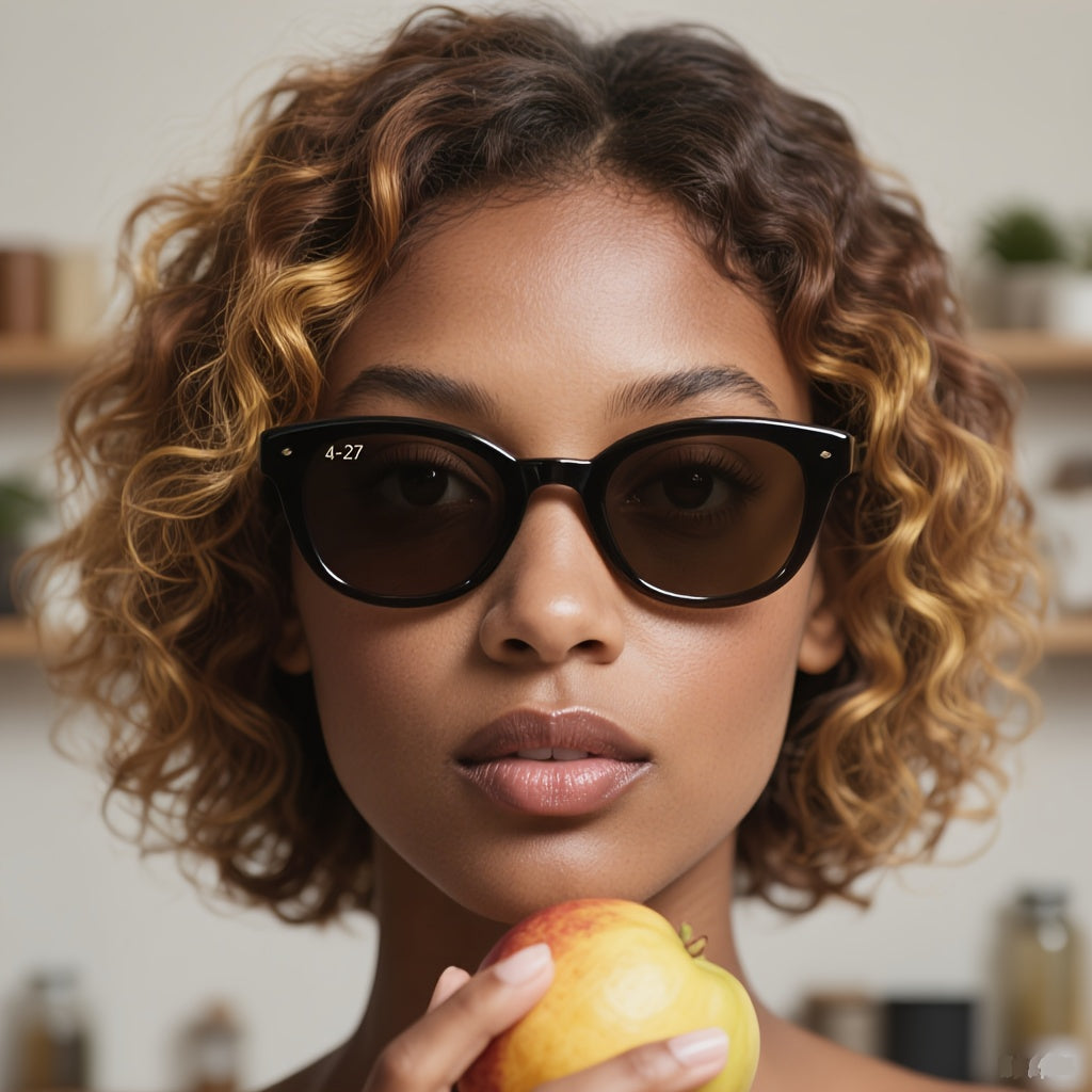 Brazilian Human Hair Short Bob Wig with 13x4 Lace Front - Brown to Blonde Ombre Curly Wigs for Women & Men, 200% Density Water Wave Bob Cut, Full Lace Frontal Wig for Sensitive Scalp (/Korean Style)