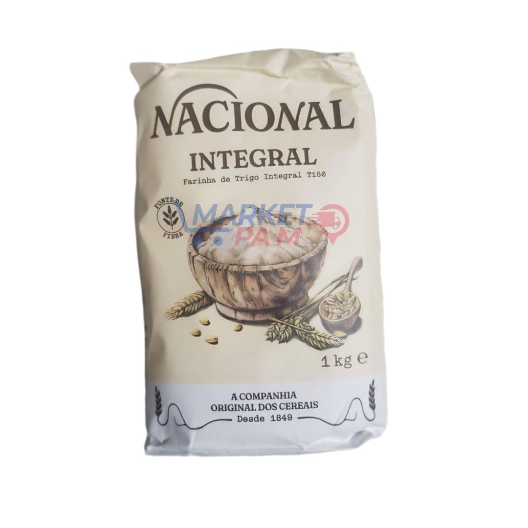 NATIONAL INTEGRAL, FARINHA DE TRIGO INTEGRAL , ACOMPANHIA ORIGINAL DOS CEREALS 1 kg e