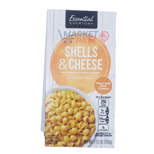 SHELLS & CHEESE MACARONI & CHEESE DINNER ( NET WT 7.25 OZ (206 g)