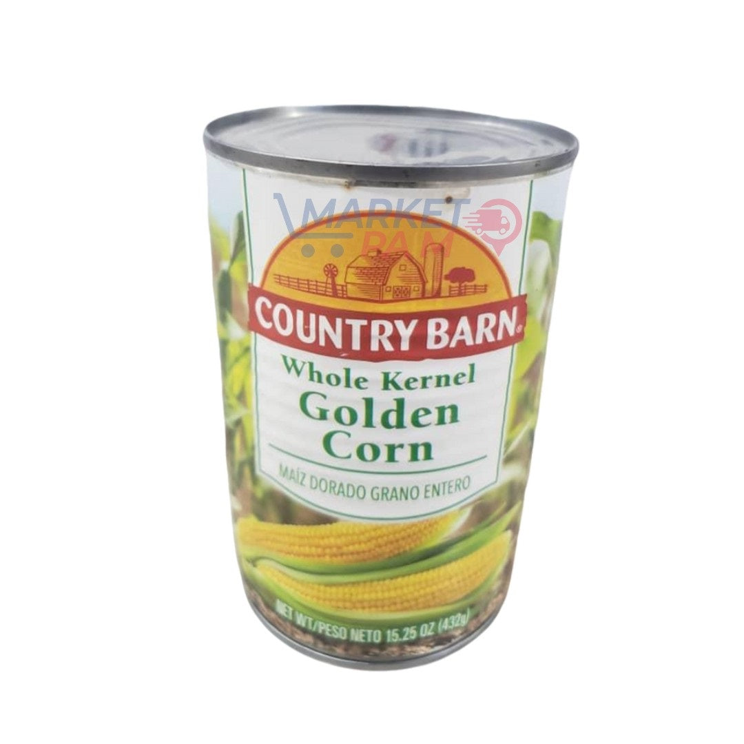 COUNTRY BARN Whole Kernel Golden Corn MAIZ Z DORADO GRANO ENTERO NET WT/PESO NETO 15.25 02 (432)