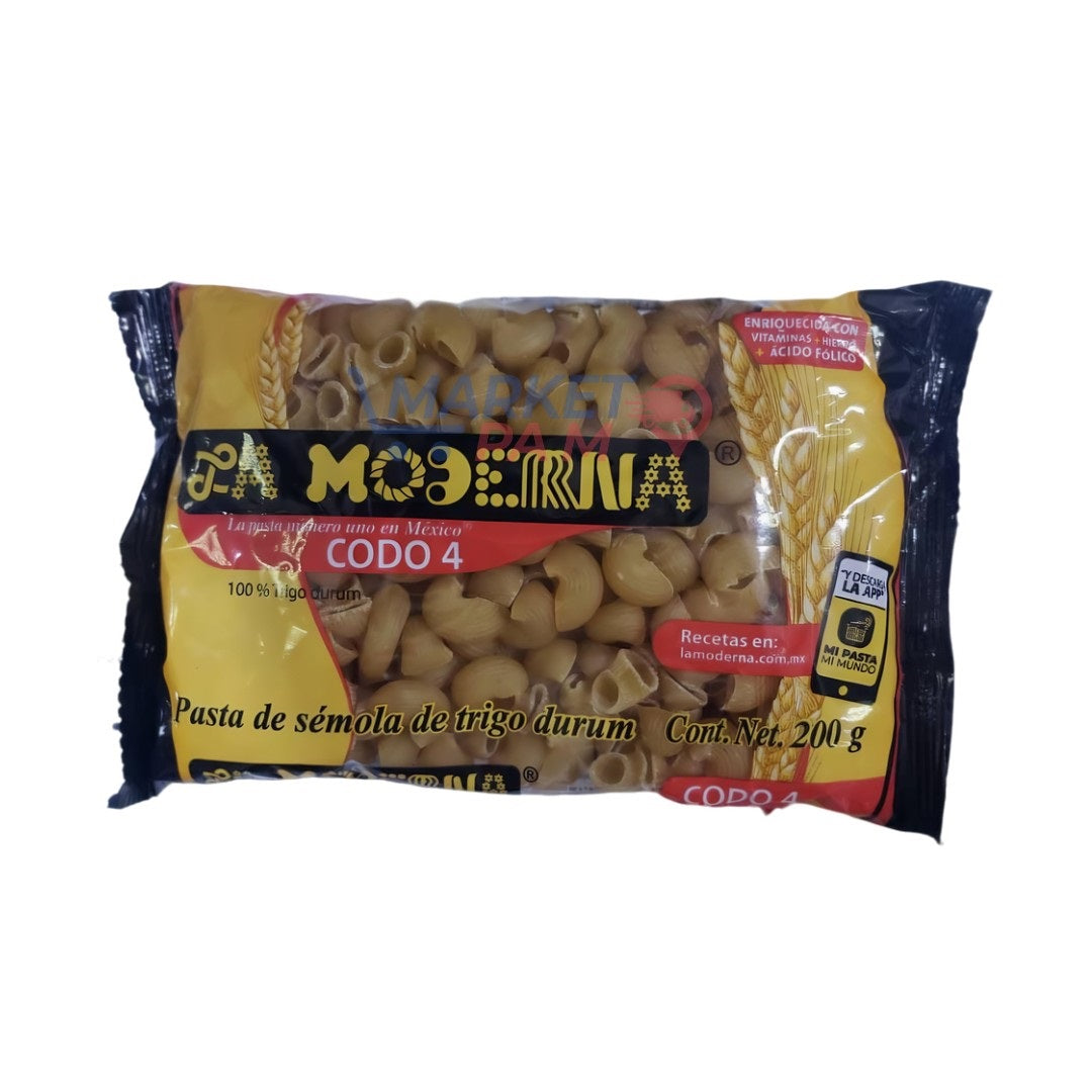 La MODERNA, a pasta numéro uno en México/100% Trigo durum/ Cont. Net 200 g