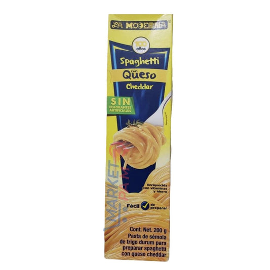 SPAGHETTI CON QUESO CHEDDAR /LA MODERNA 100 ans/Cont. Filet. 200 g