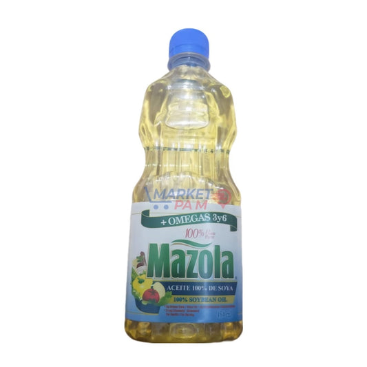 +OMEGAS 3y6 │ 100% PURE │ Mazola │ ACEITE 100% DE SOYA│ 100% SOYBEAN OIL │464 ml