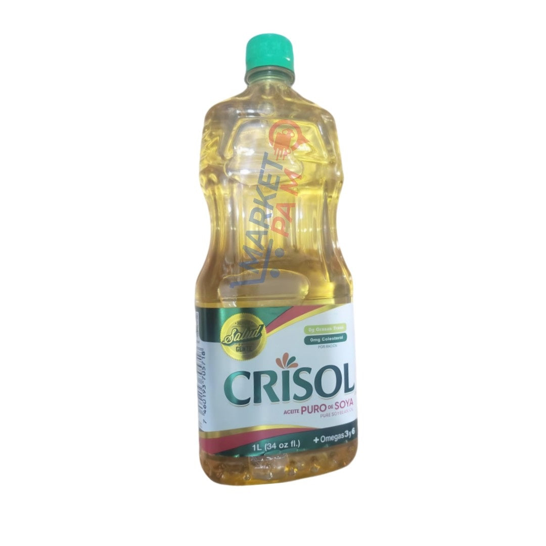 CRISTOL ACEITE PURO DE SOYA  │ 1 L ( 34 OZ FL.) + OMEGAS 3Y6