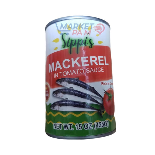SIPPIS MACKEREL IN TOMATO SAUCE │ NET WT 15 OZ ( 425 g)