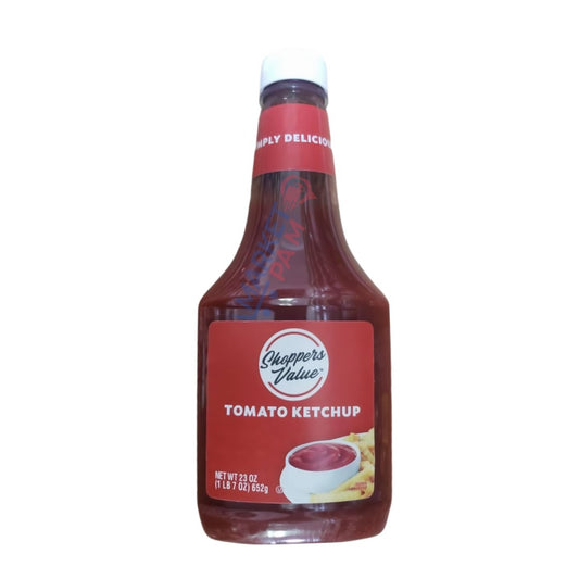 SHOPPERS VALUE , TOMATO KETCHUP │ NET WT  23 OZ ( 1 LB 7 OZ ) 652 g