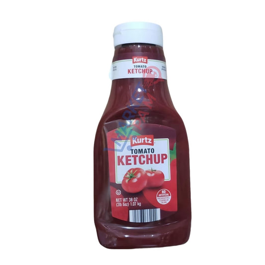 KURTZ │ TOMATO KETCHUP  │ NET WT 38 OZ ( 2 LB 6 OZ ) 1.07 KG