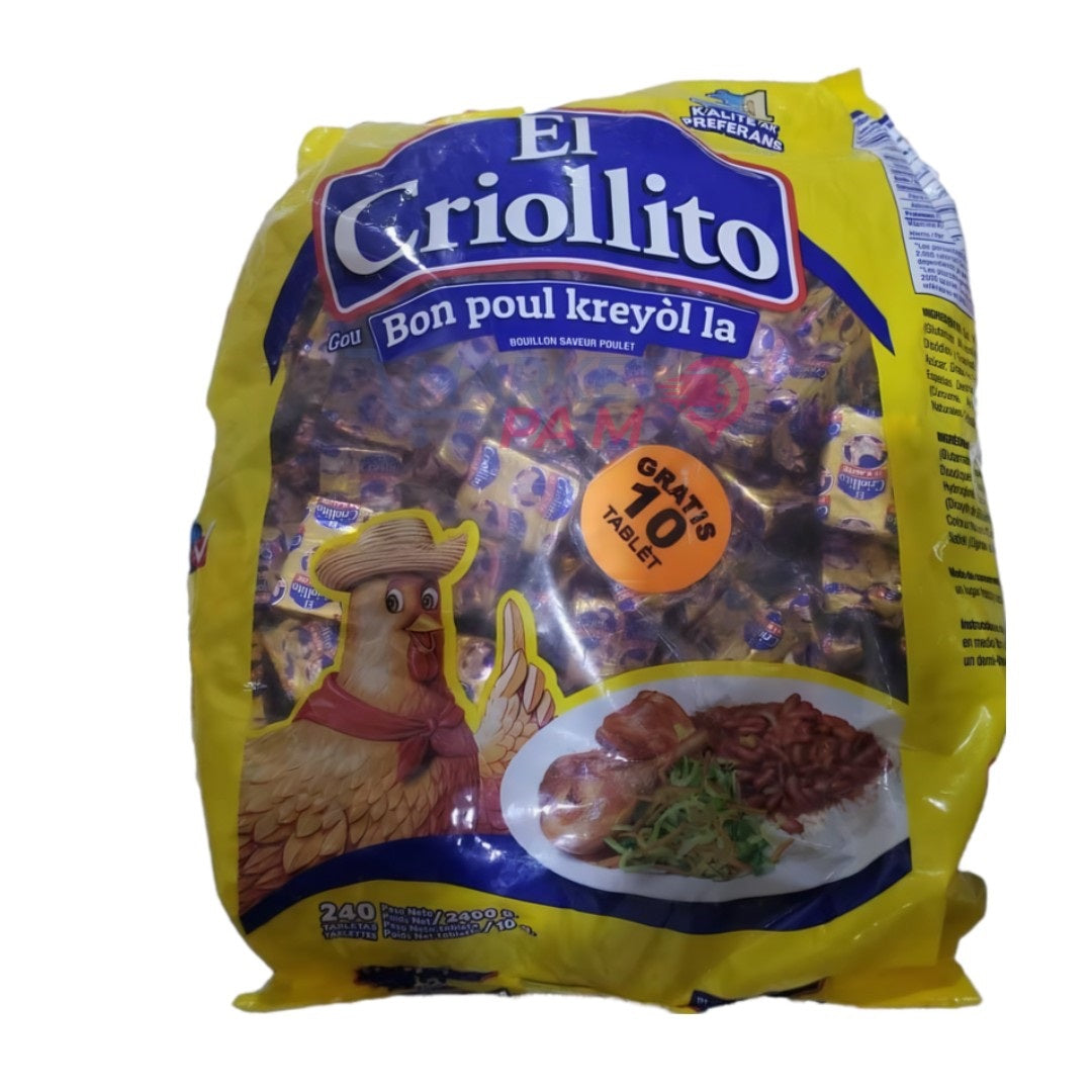 EL CRIOLLITO  │ BON POUL KREYÒL LA │ 240 TABLETTES