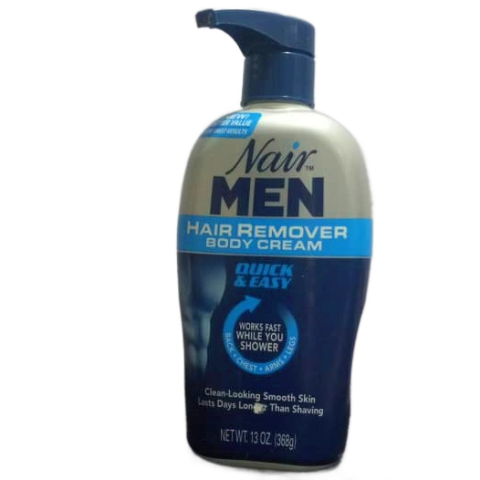 NAIR MEN HAIR REMOVER BODY CREAM  QUICK & EASY (NET WT 13 OZ / 368 g)