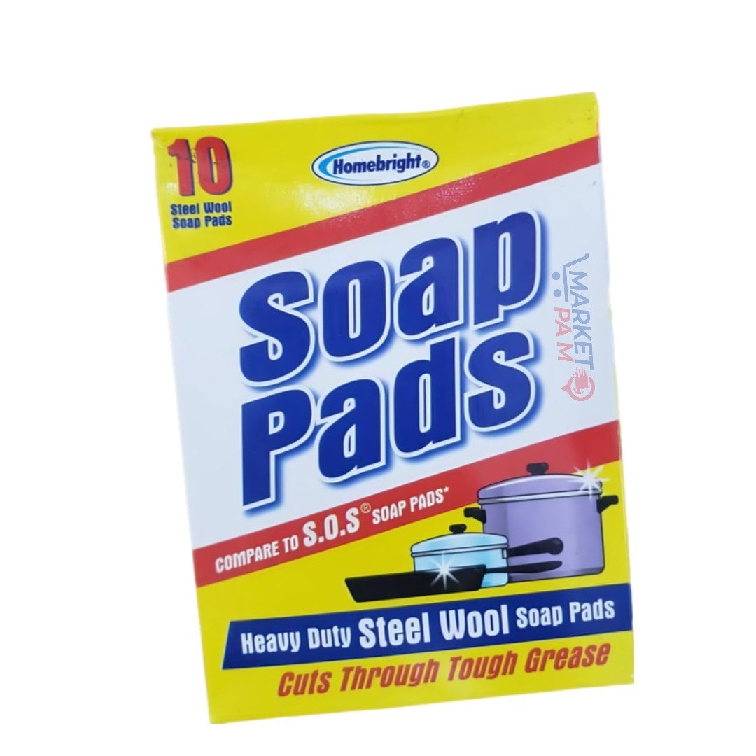 SOAP PADS  │ OMPARE TO SOS SOAP PADS │ HEAVY DUTY STEEL WOOL SOAP PADS