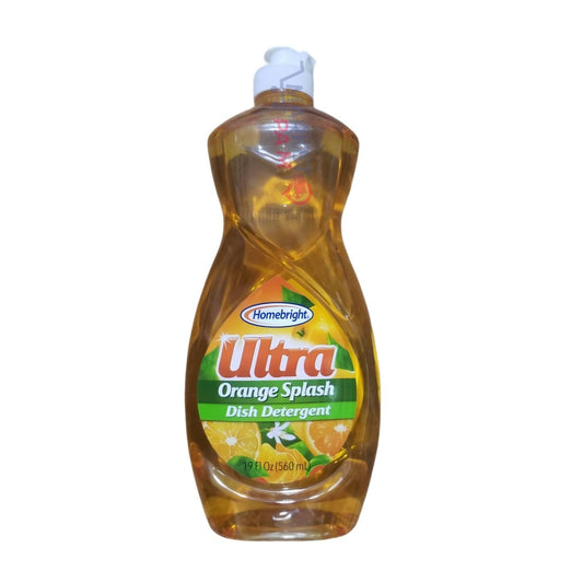 HOMEDRIGHT │ ULTRA │ ORANGE SPLASH │ DISH DETERGENT │ 19 FL OZ ( 560 ML)
