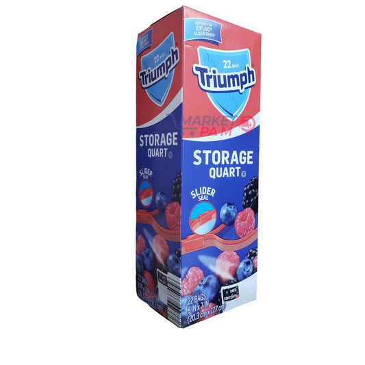 STORAGE QUART 50 COUNT │  SLIDER SEAL 50 COUNT │ 22 BAGS