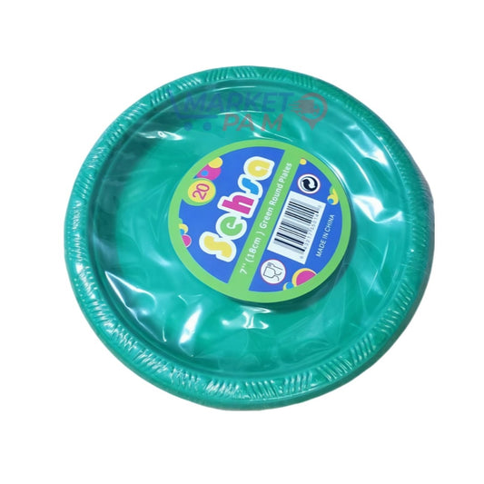 GREEN ROUND PLATES /SEHSA 20