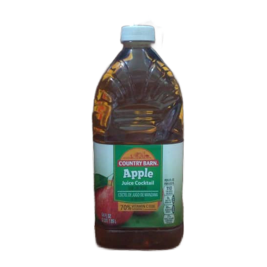 APLLE JUICE COCKTAIL  ( COUNTRY BARN)