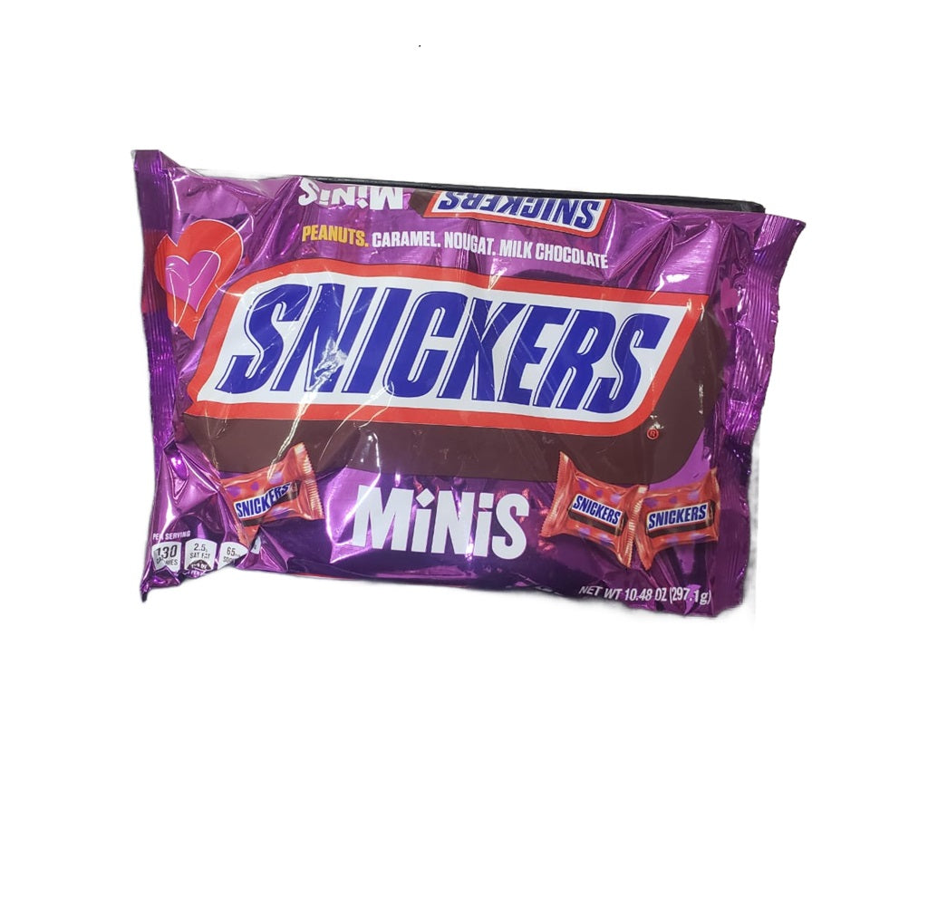 MILK CHOCOLATE, SNICKERS MINIS, PEANUTS, CARAMEL NOUGAT WT. NET.   10.48 OZ