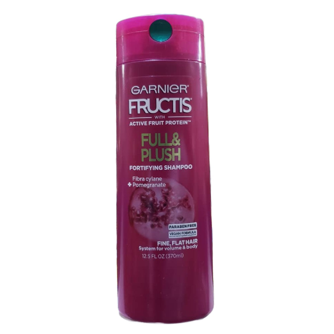 GARNIER FRUCTIS WITH ACTIVE FRUIT PROTEIN, FULL & PLUSH, FORTIFYING SHAMPOO,  12.5 FL OZ (370ml)