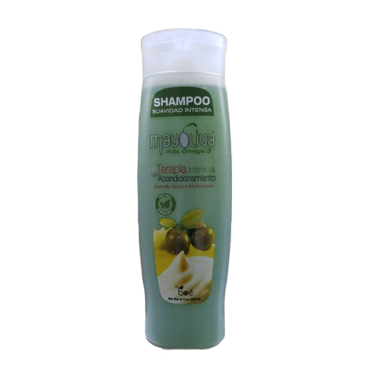 SHAMPOO SUAVIDAD INTENSA, MAS OMEGA 3, TERAPIA INTENSIVA DE ACONDICIONAMIENTO