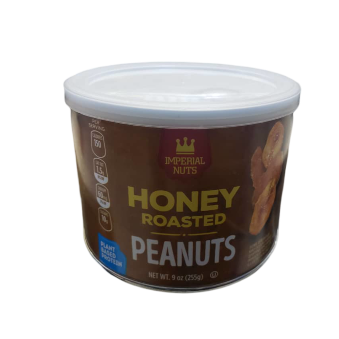 HONEY ROASTED PEANUTS NET WT 9 OZ (255 g)