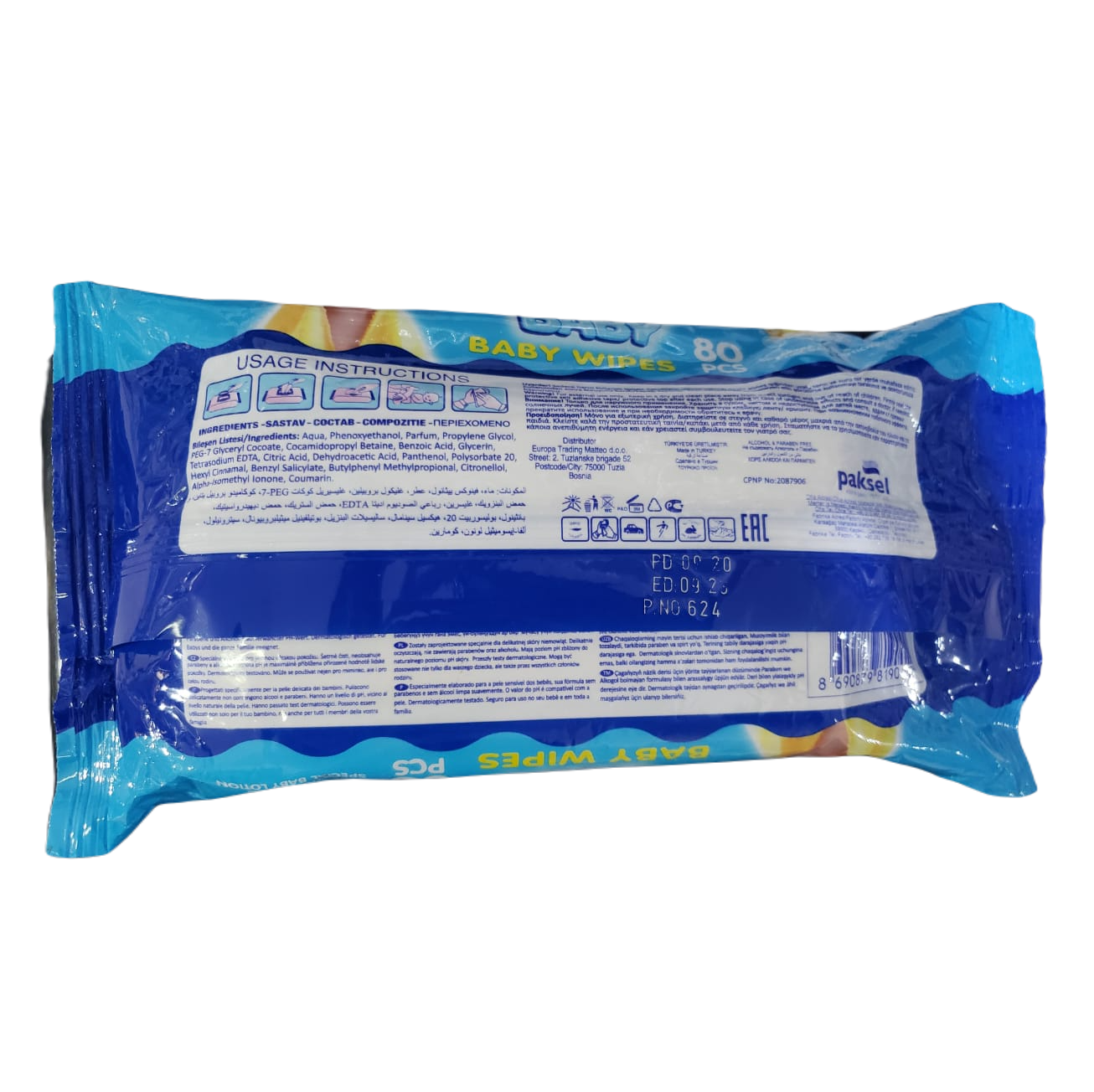 GOOG BABY , 80 PCS , PH BALANCED , VITAMIN B5