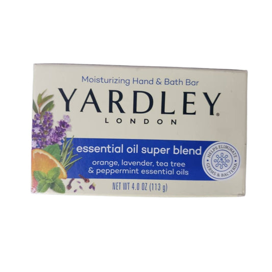 SAVON, YARDLEY LONDON, ESSENTIAL OIL SUPER BLEND, NET WT 4.0 OZ (113g)