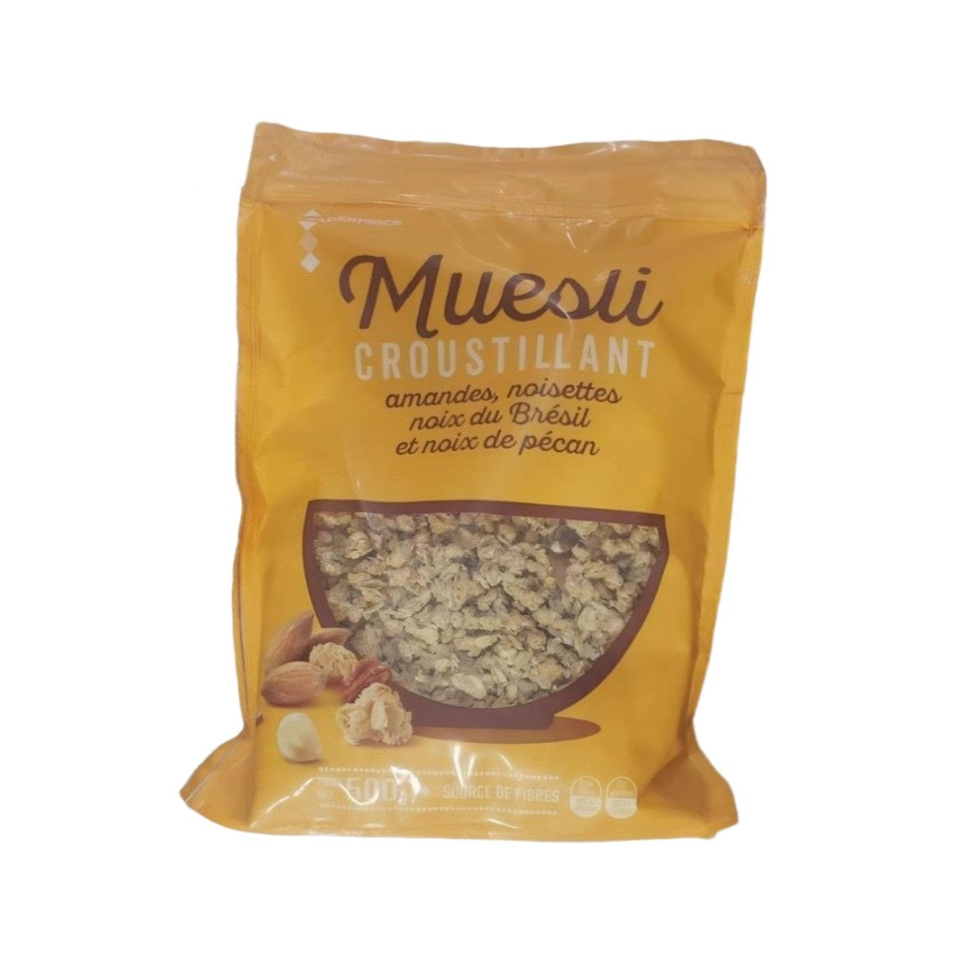 MUESLI CROUSTILLANT ,  POIDS NET: 500 g