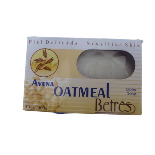 SOAP, AVENA OATMEAL, BETRÈS , PIEL DELICADA (SENSITIVE SKIN) 3.5 OZ /100 g