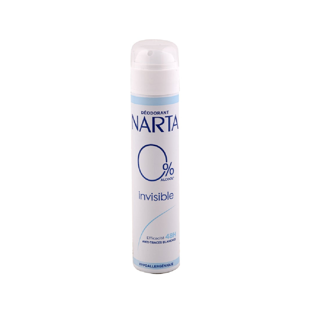 DÉODORANT NARTA , 0% ALCOOL, INVISIBLE