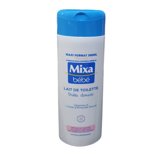 LAIT DE TOILETTE TRÈS DOUX, MIXA BÉBÉ, VITAMINE E, MAXI FORMAT
