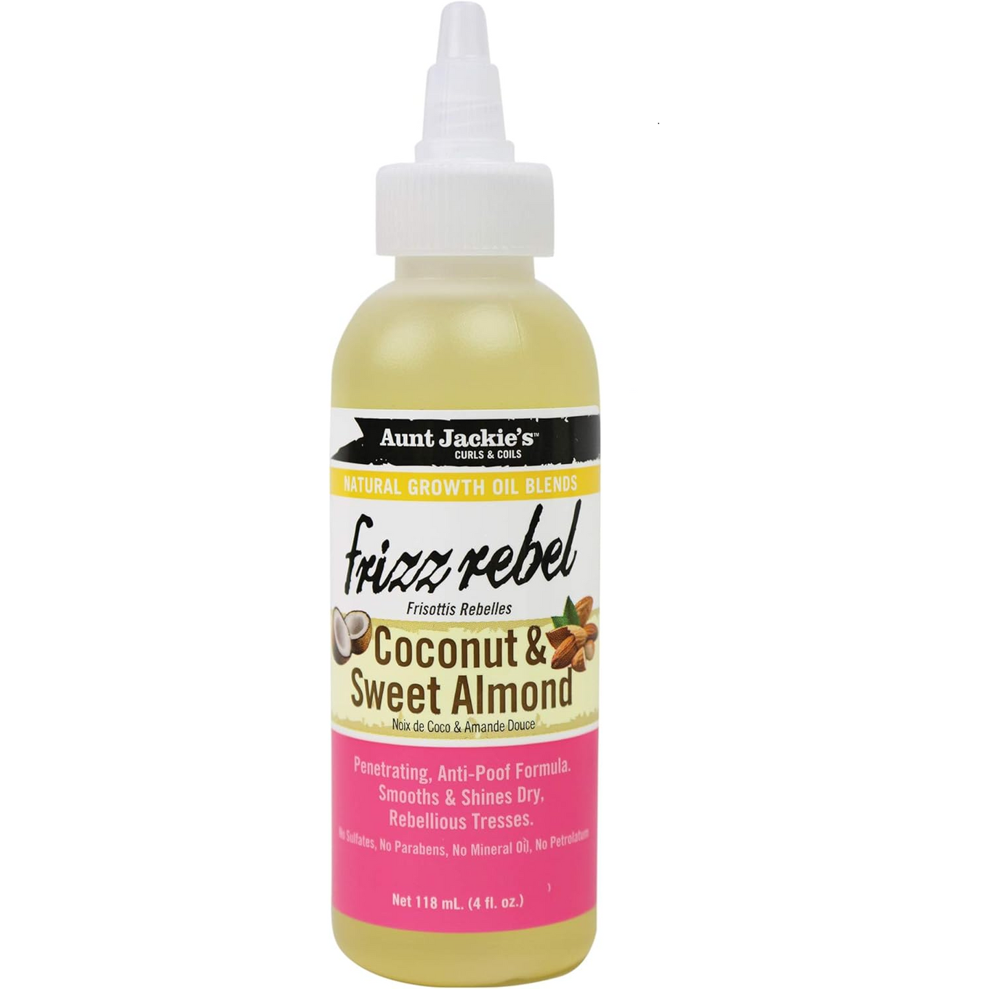 Huile de Noix de Coco/Amande Douce Frisottis Rebelles 118 ml