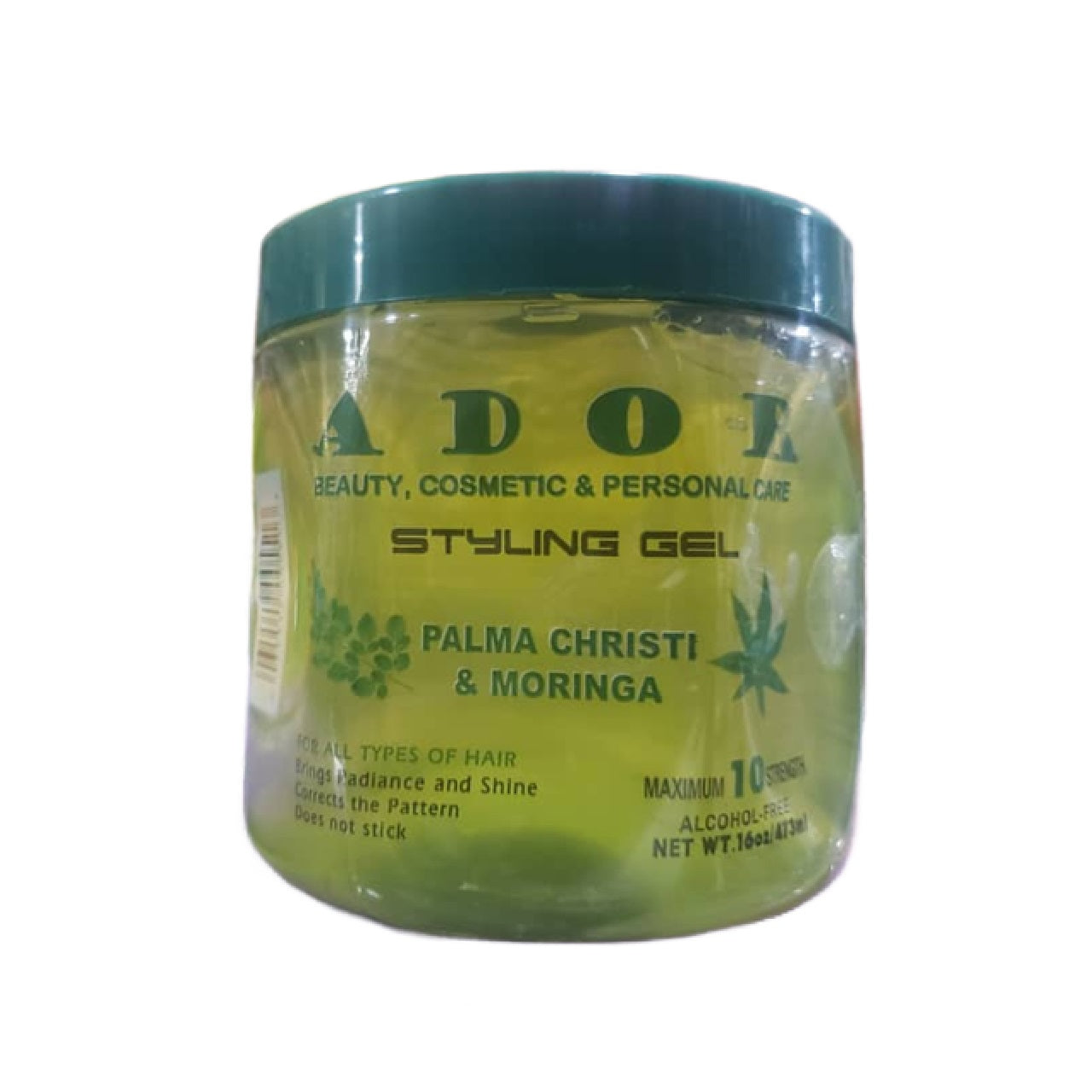 BEAUTY, COMESTIC & PERSONAL CARE, STYLING GEL, PALMA CHRISTI & MORINGA ,NET WT 16 OZ