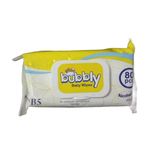 BUBBLY BABY WIPES (80 PCS) B5