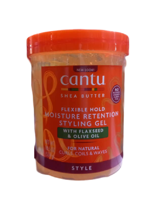 CANTU SHEA BUTTER FLEXIBLE HOLD MOISTURE RETENTION STYLING GEL 18.5 OZ (524G)