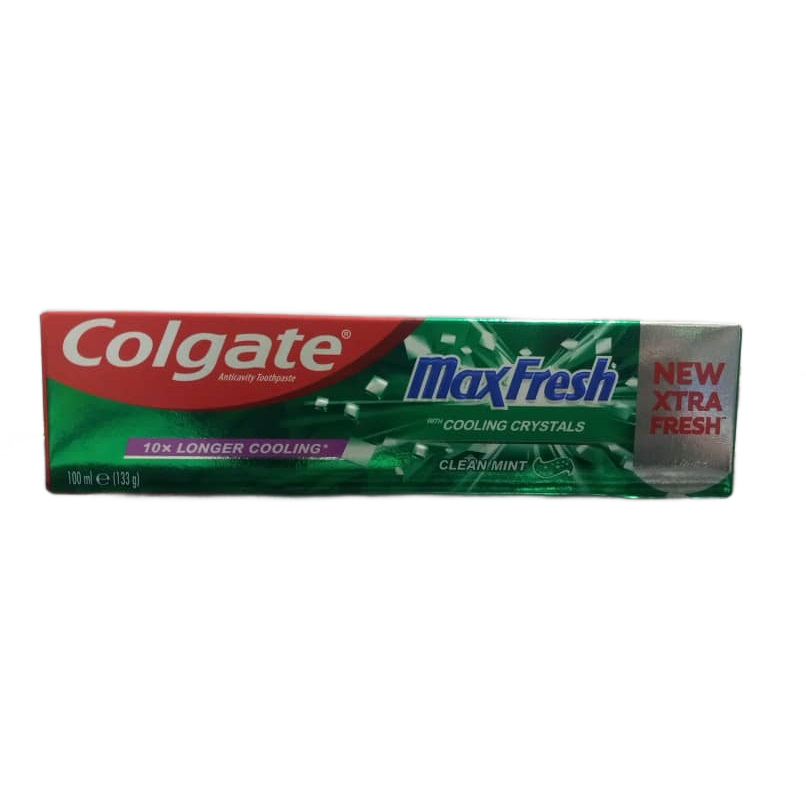 COLGATE ANTICAVITY FLUORIDE TOOTHPASTE MAX FRESH WITH WHITENING BREATH STRIPS COOL MINT