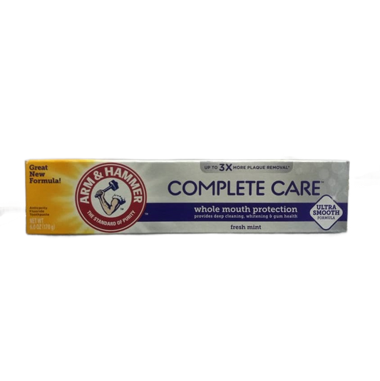 COMPLETE CARE, WHOLE MOUTH PROTECTION, GREAT NEW FORMULA, FRESH MINT