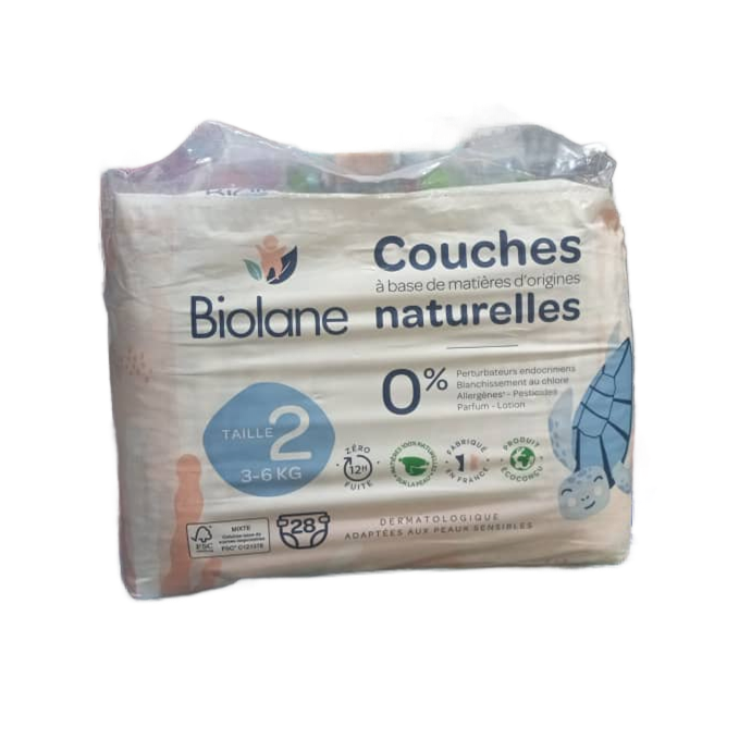 COUCHES À MATIÈRES D'ORIGINES (BIOLANE NATURELLE)