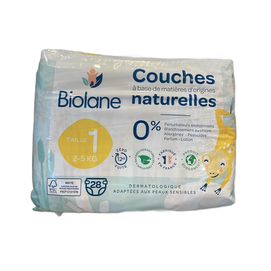 COUCHES À MATIÈRES D'ORIGINES (BIOLANE NATURELLE)
