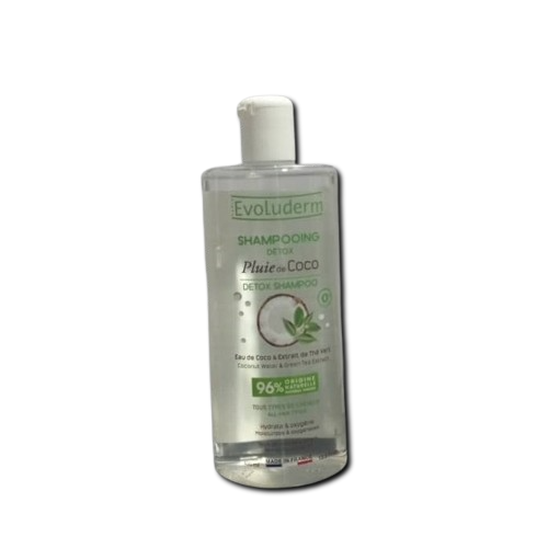 SHAMPOOING , PLUIE DE COCO, EVOLUDERM